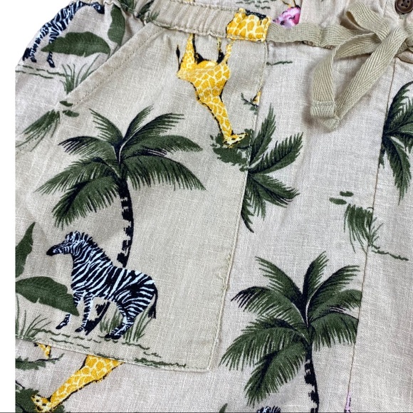 ON Linen Blend Girls Romper Safari - Picture 3 of 5